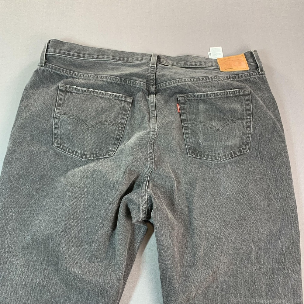 Levi's 501 Big E Jeans Womens 20W Black High Rise Relaxed Straight Button 44x31